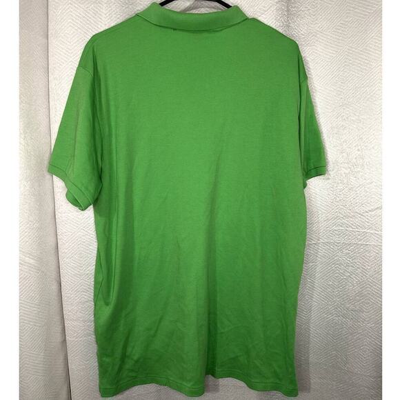 Polo Ralph Lauren Custom Fit Short Sleeve Polo Shirt Lime Bright Green Men's XL - Picture 5 of 5
